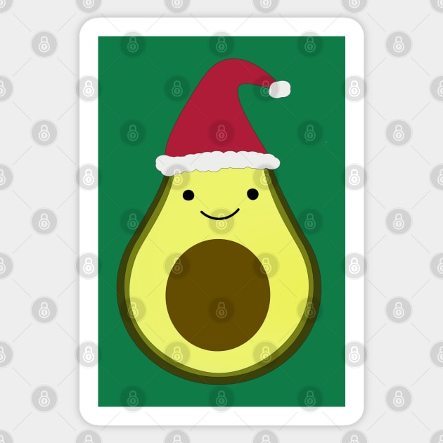 Santa Avocado Sticker by Hedgie Designs